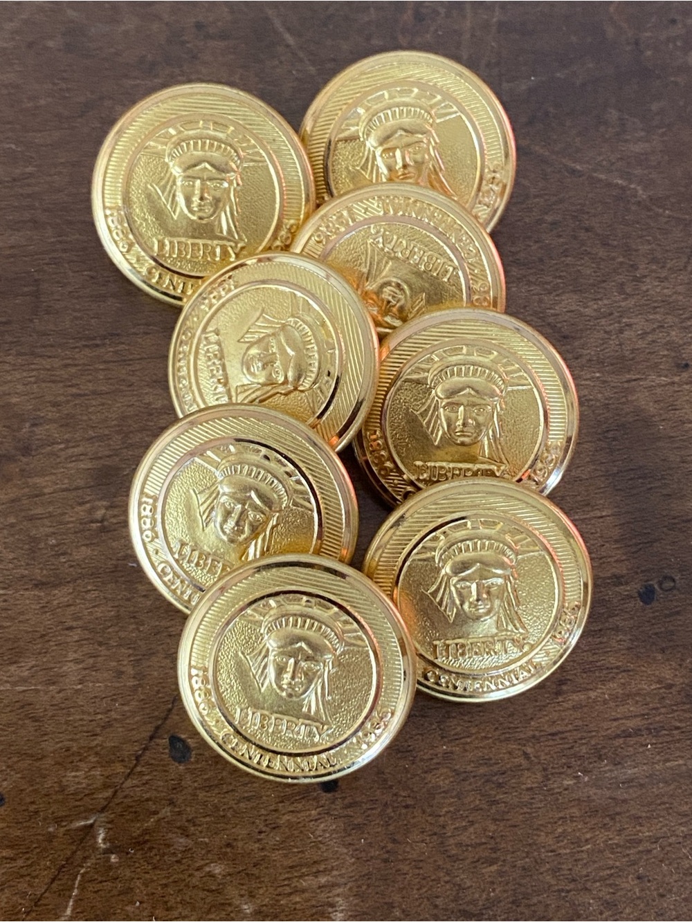 Waterbury CT Button Co 1986 Statue of Liberty Centennial Commemorative  Buttons